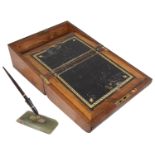 A Victorian mahogany writing slope