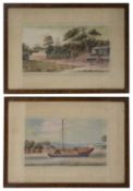 Four late 19th/early 20th century Chinese paintings on rice paper