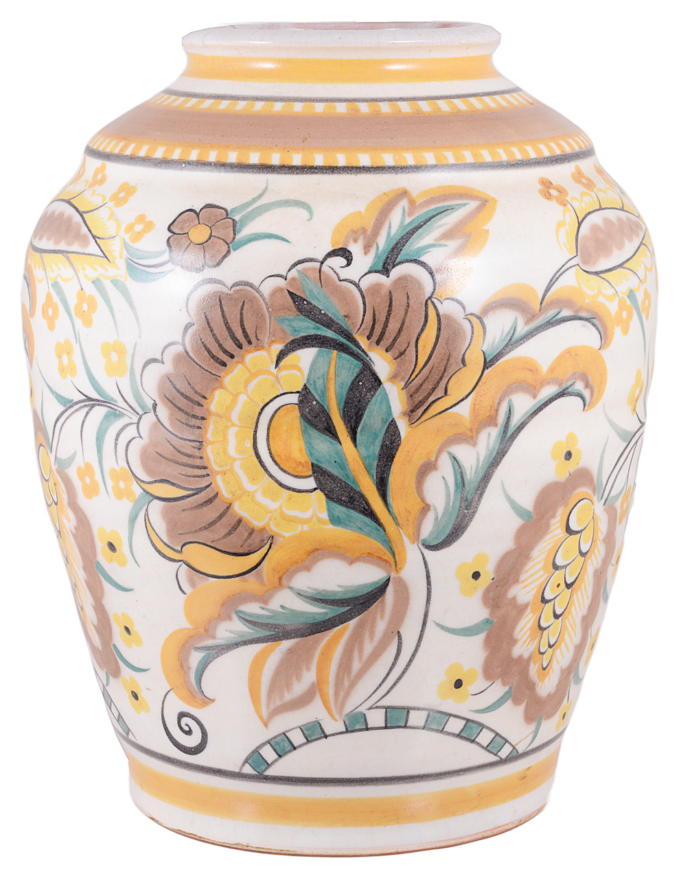 A Carter Stabler and Adams Poole pottery baluster vase, early 20th century