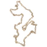 A 9ct gold cable link necklace