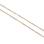 A fancy link 9ct gold chain necklace