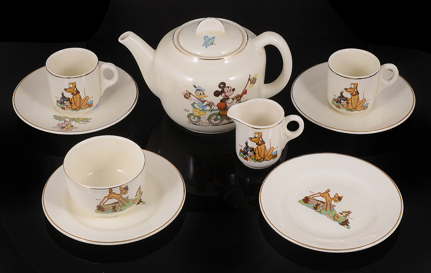 A Beswick pottery 'Disney' childrens part tea service