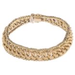 A Continental 18ct gold fancy link bracelet