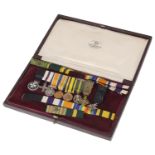 A set of Royal Army Medical Corps dress medals for Captain S.R. Gibbs R.A.M.C. (TF)