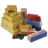 A collection of boxed Dinky toys vehicles