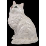 A Beswick ceramic seated cat, 20th century