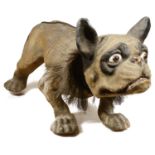 A French 20th century papier-mâché bulldog automaton