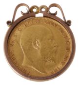 An Edward VII 1906 fine gold sovereign