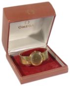 An 18ct gold Omega gentleman's wristwatch