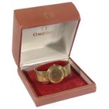 An 18ct gold Omega gentleman's wristwatch