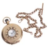 A 9ct gold Limit half hunter gentleman's pocket watch