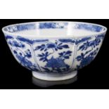 A Chinese Kangxi blue and white porcelain bowl