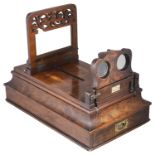 A Victorian Lennie of Edinburgh walnut table top stereoscope,