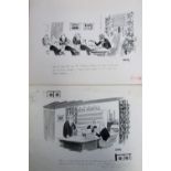 Smilby, Francis Wilford-Smith collection ink, pen 'Boardroom, Business' themed artist rough drawings