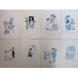 Smilby, Francis Wilford-Smith forty nine original ink and watercolour drawings