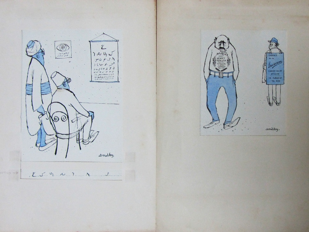 Smilby, Francis Wilford-Smith nine original cartoon artworks Punch magazine - Image 3 of 5