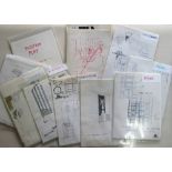 Smilby, Francis Wilford-Smith a mixed collection of the artists rough artworks & sketches