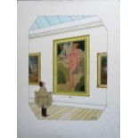 Smilby, Francis Wilford-Smith 'Flasher in an Art Gallery by nude female painting'