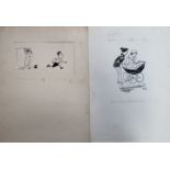 Smilby, Francis Wilford-Smith a collection ink and pen 'Children & Teenagers' rough drawings