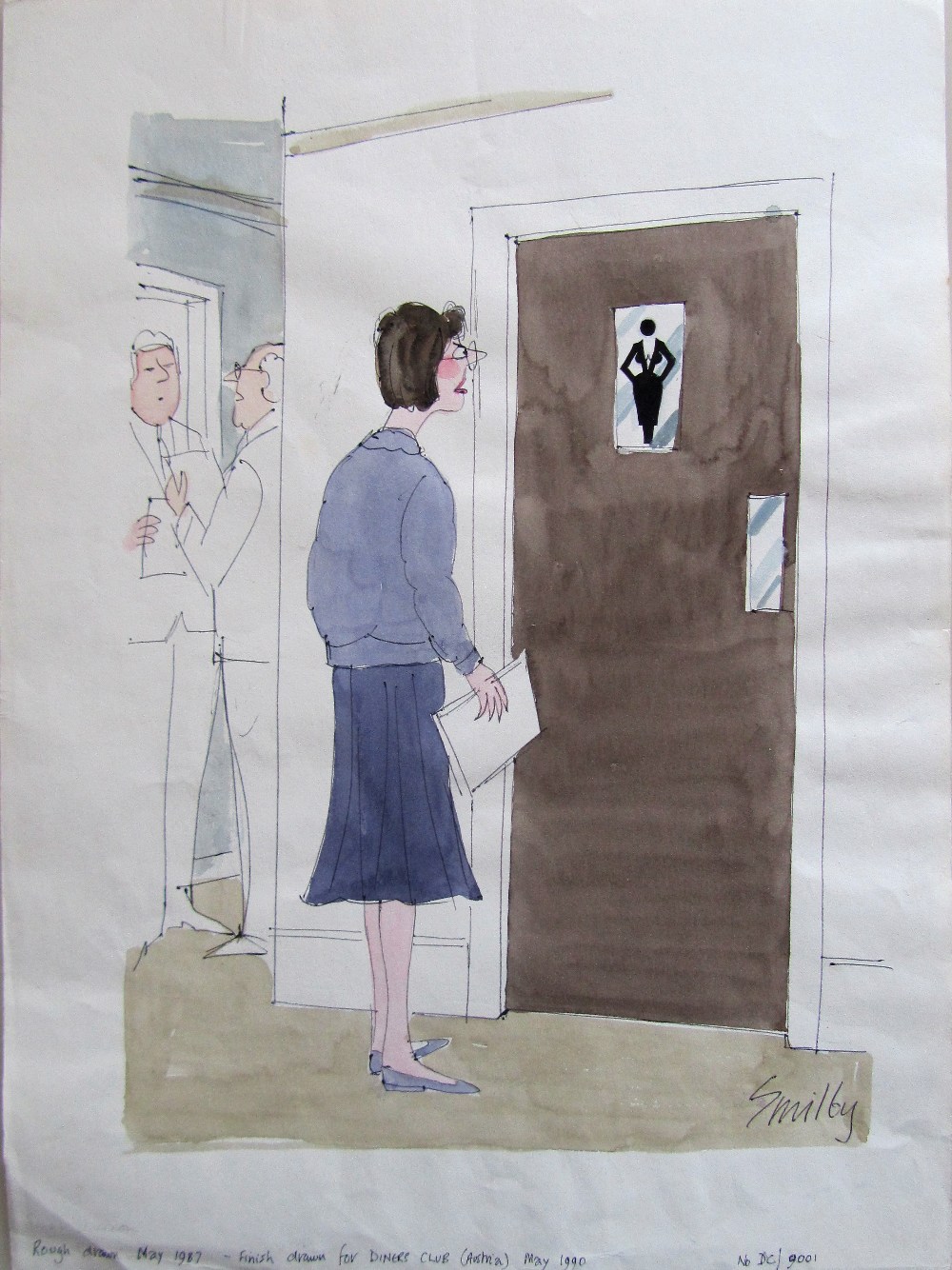 Smilby, Francis Wilford-Smith 'Feminist angry at Ladies Loo sign' - Image 2 of 2