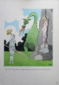 Smilby, Francis Wilford-Smith seven cartoon artworks possibly for Pardon Magazin Germany