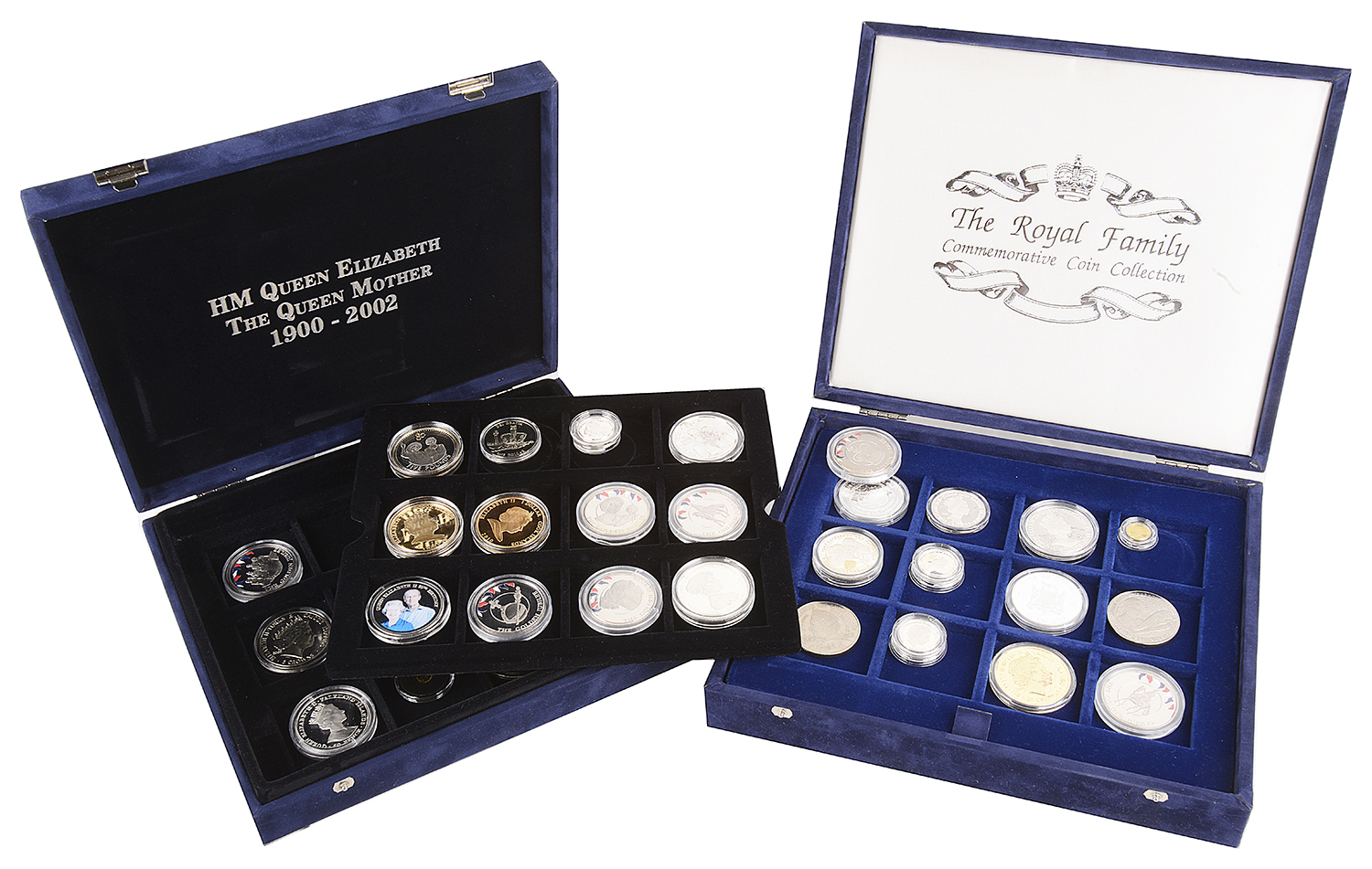 The Royal Family Commemorative Coinage 1952 - 2011 (2 boxes)