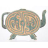 An unusual 20th c. Chinese art pottery teapot