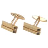 A pair of Continental 18ct gold cufflinks