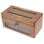 A Vict. oak 'Answered / Unanswered' correspondence box