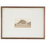 Four German etchings, circa 1970's architectural/landscapes scenes (4)