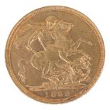 A Queen Victoria 1892 gold full sovereign