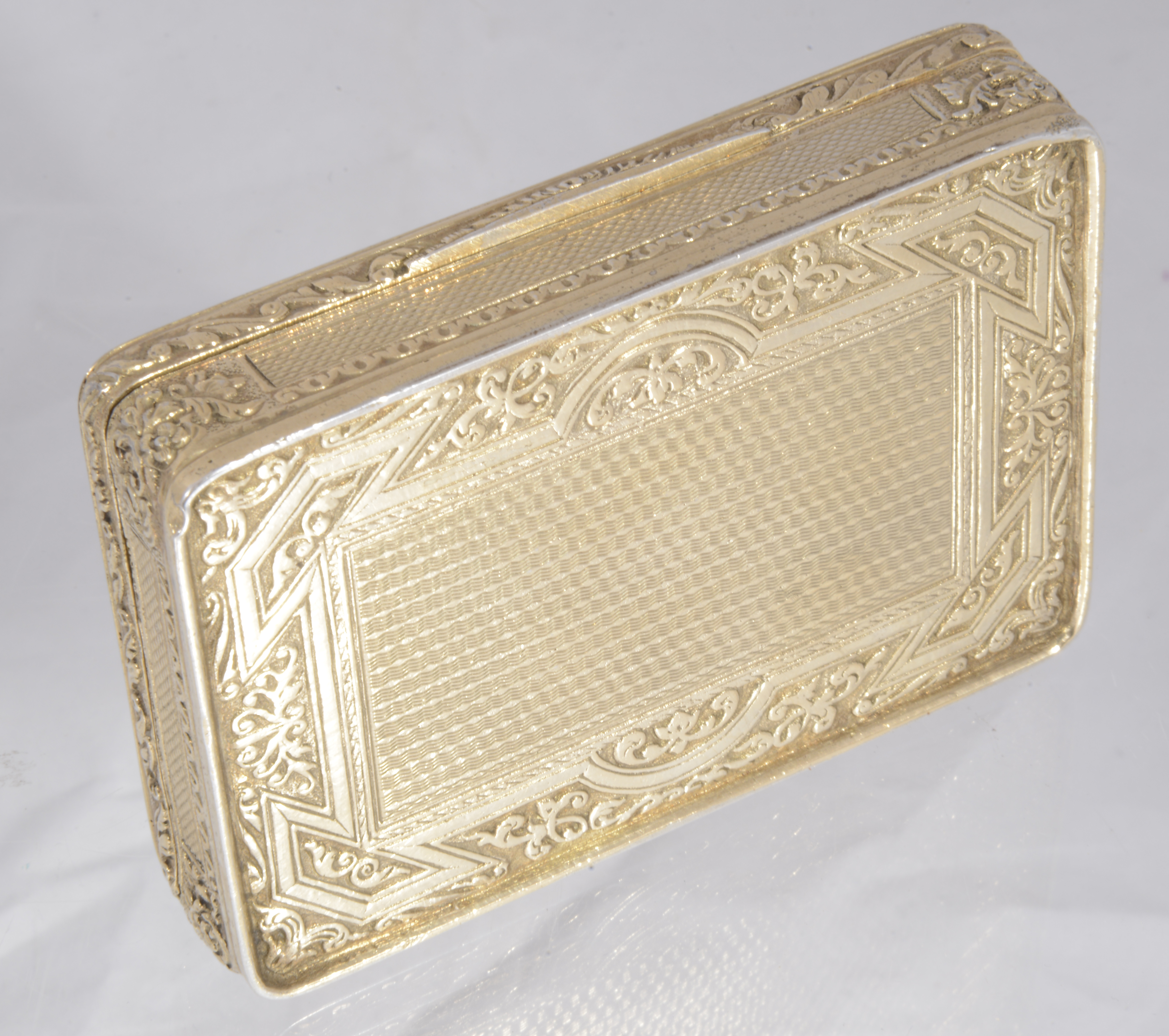 A Fr. silver gilt box, early 20th c. - Bild 2 aus 7