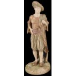 A Royal Worcester figure of a Bringaree Indian man James Hadley, c1894