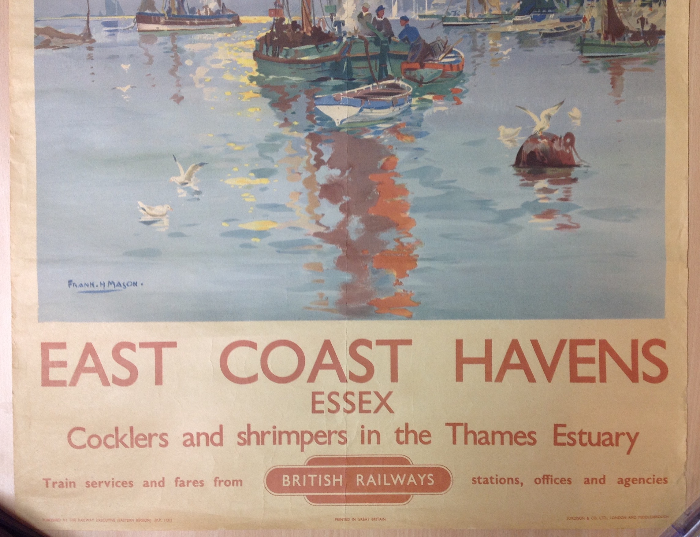 Railway poster East Coast Havens Essex, Frank Mason (Brit.1875-1965) - Image 2 of 10