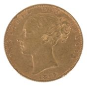 A Queen Victoria 1863 gold full sovereign