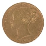 A Queen Victoria 1863 gold full sovereign