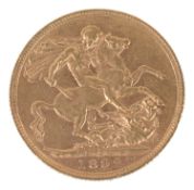 A Queen Victoria 1892 gold full sovereign