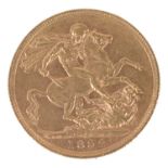 A Queen Victoria 1892 gold full sovereign