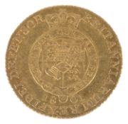 A George III 1801 gold guinea