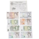 A Bank of England Five Pound Peppiatt white note(9)
