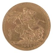 A Queen Victoria 1871 gold full sovereign