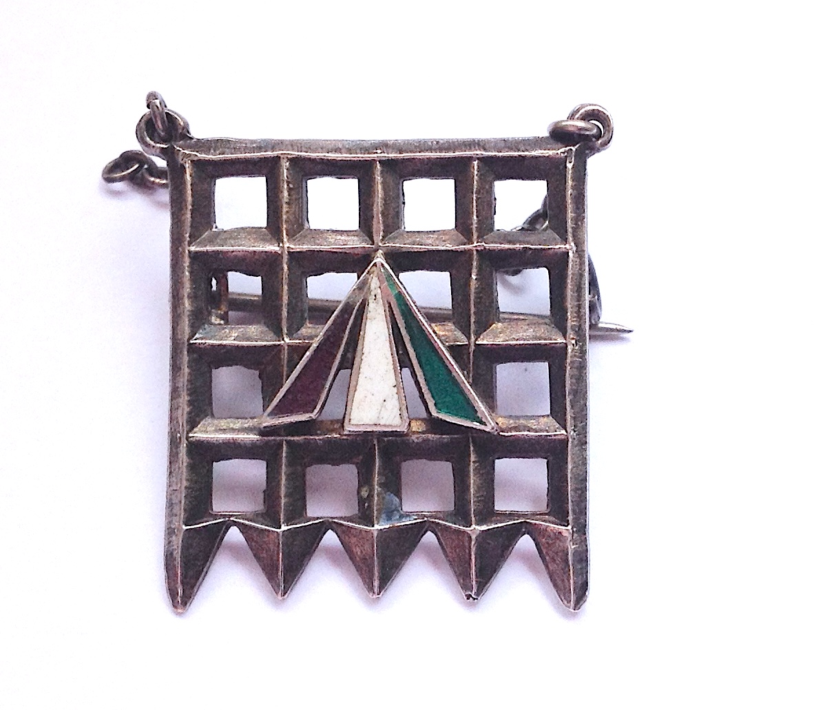 A rare Suffragette Holloway Prison silver brooch