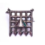 A rare Suffragette Holloway Prison silver brooch