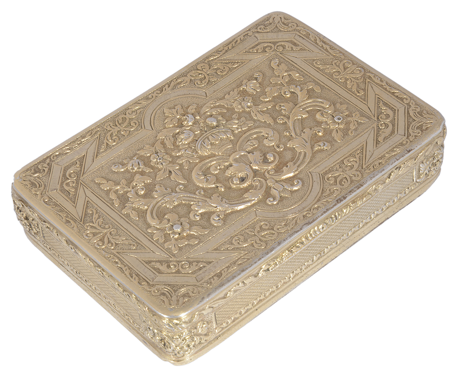 A Fr. silver gilt box, early 20th c.