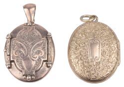 Vict. 'unfolding' multiple picture locket and another Vict. locket(2)