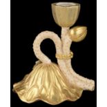 An unusual Royal Worcester candlestick, circa 1900