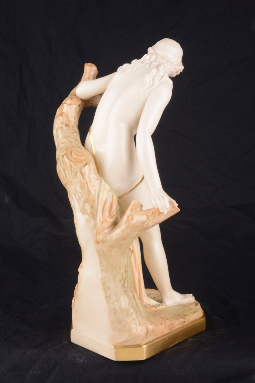 Bather Surprised' A Royal Worcester figure Sir Thomas Brock, c1911 - Image 2 of 4