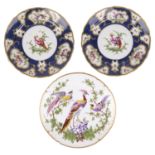 Two Samson porcelain cabinet plates(3)