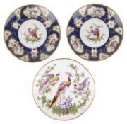 Two Samson porcelain cabinet plates(3)