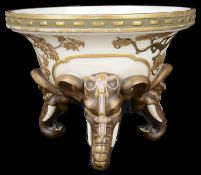 A Royal Worcester elephant pot pourri bowl